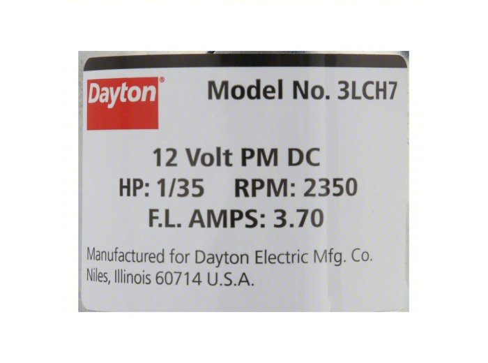 DAYTON DC Permanent Magnet Motor